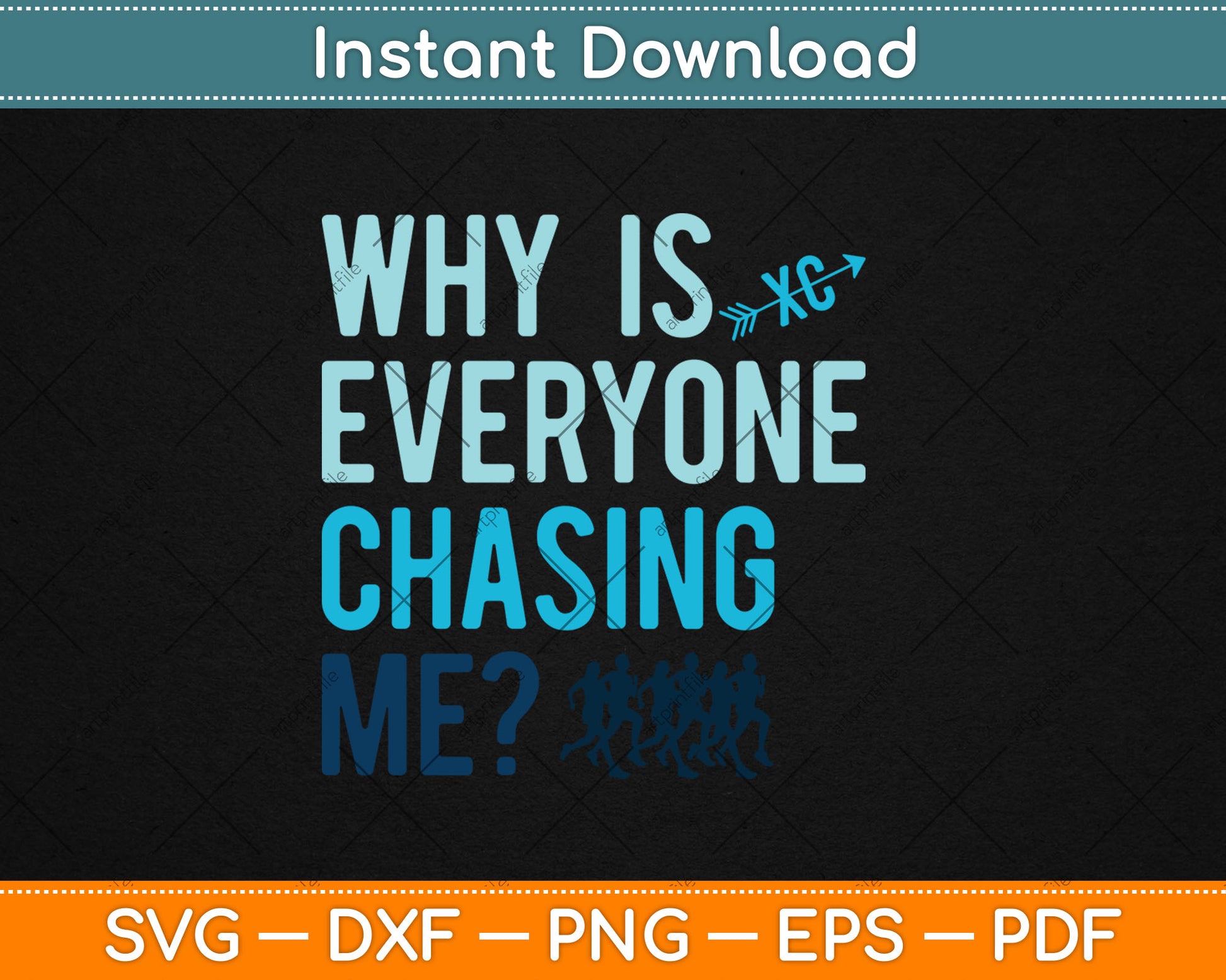 Why is Everyone Chasing Me Cross Funny Svg Digital Cutting File