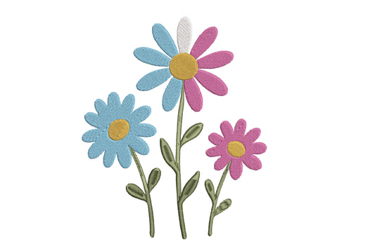 Wildflower Embroidery Design