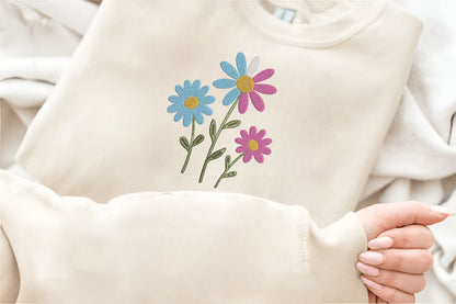 Wildflower Embroidery Design