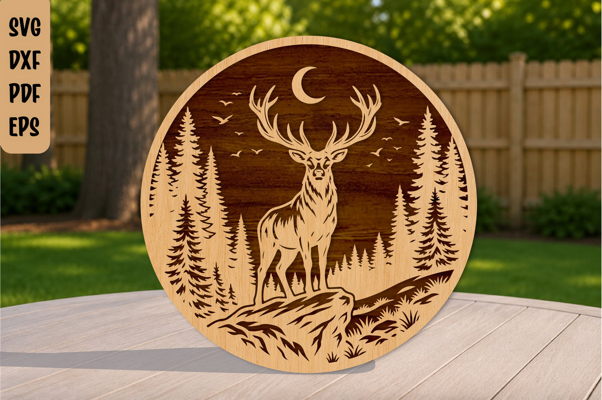 Wildlife Deer Laser Cut SVG