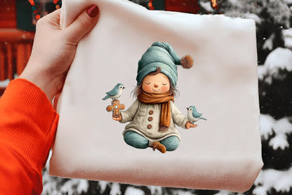 Winter Christmas Gnome Clipart PNG