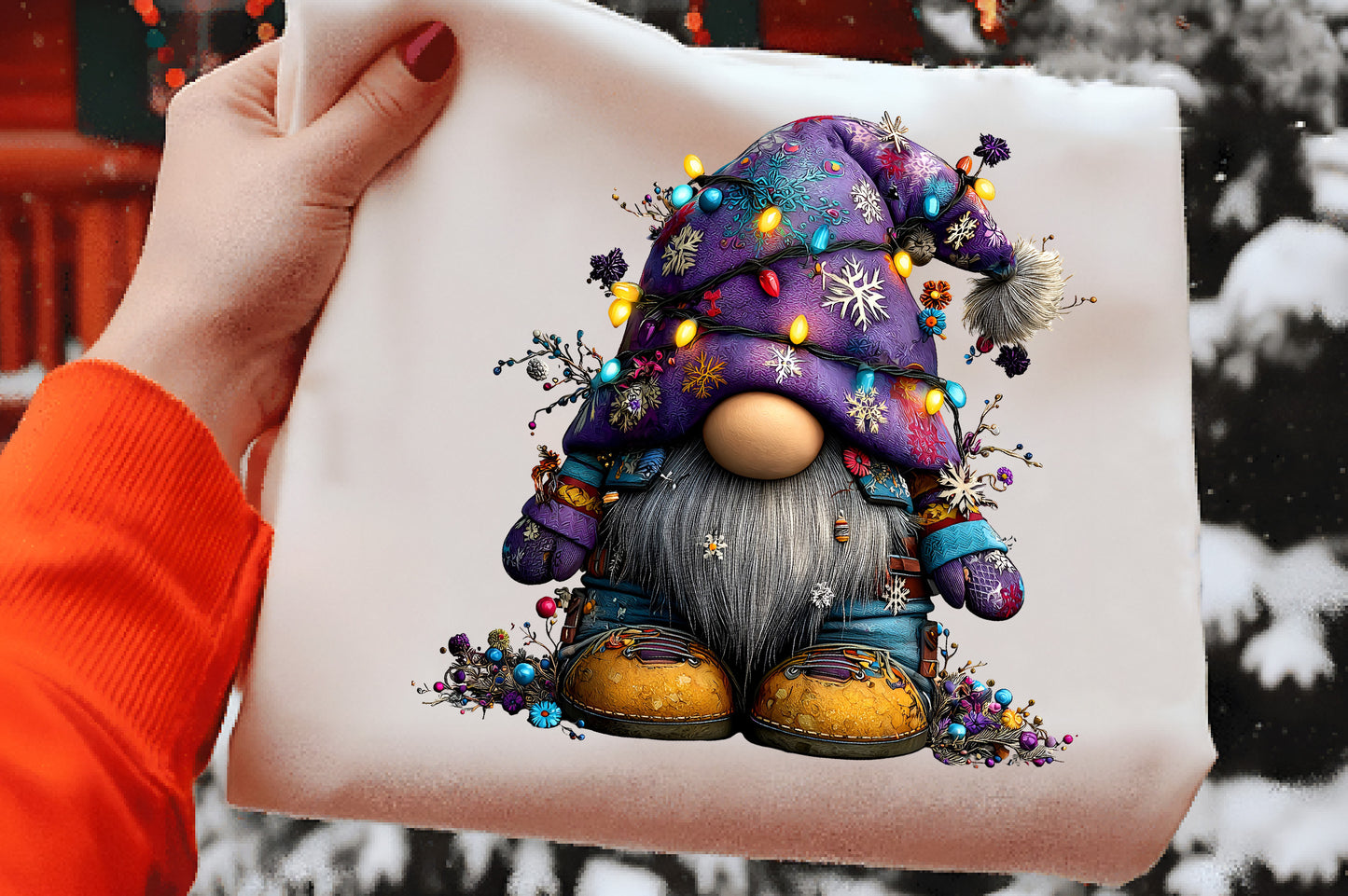 Winter Christmas Gnome Clipart PNG