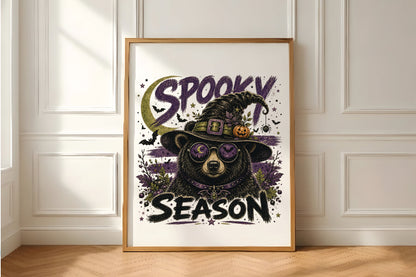 Witch Bear Halloween Season PNG
