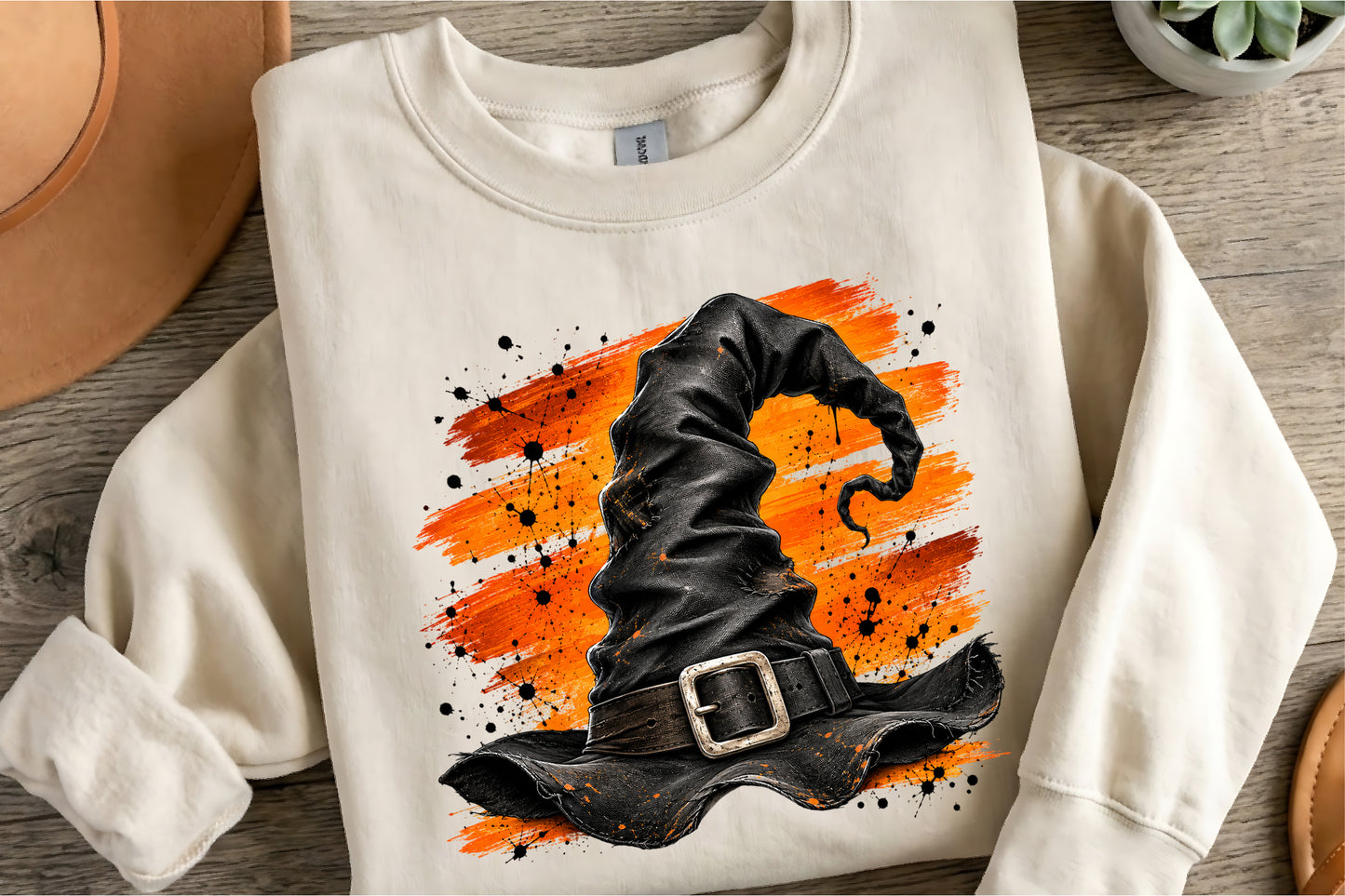 Witch Hat PNG Halloween Vintage Witch Hat Sublimation