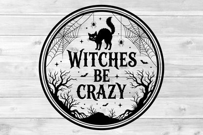 Spooky Witch Wooden Sign Laser Cut Design