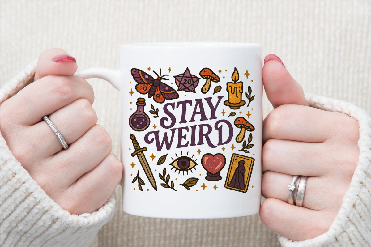 Stay Weird Witchy Halloween PNG Design