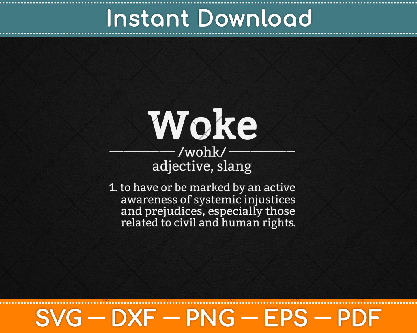 Woke Definition Politically Informed Woke Meaning Dictionary Svg Digital Cutting File