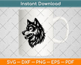 Wolf Head Svg Digital Cutting File