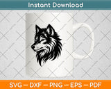 Wolf Head Svg Png Dxf Digital Cutting File