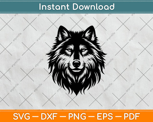 Wolf Head Svg Design Digital Cutting File