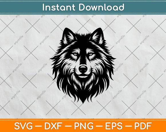 Wolf Head Svg Design Digital Cutting File