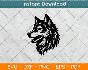 Wolf Head Svg Digital Cutting File