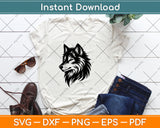 Wolf Head Svg Png Dxf Digital Cutting File