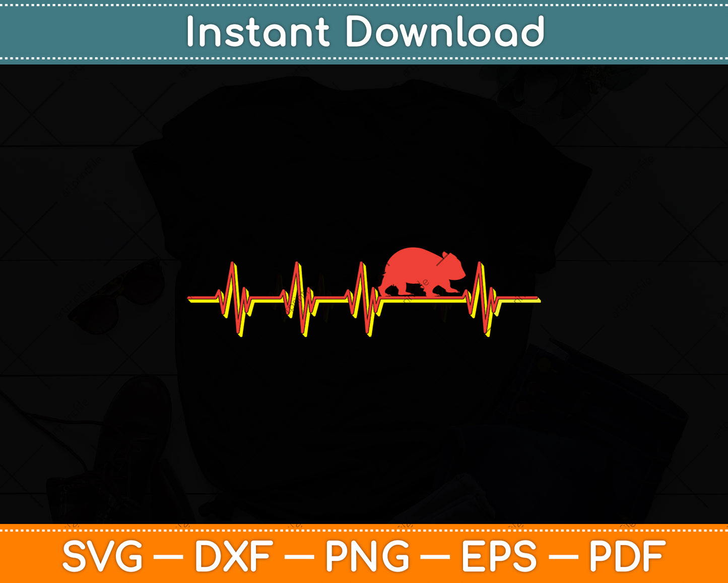 Wombats Heartbeat Funny Wombat Svg Png Dxf Digital Cutting File