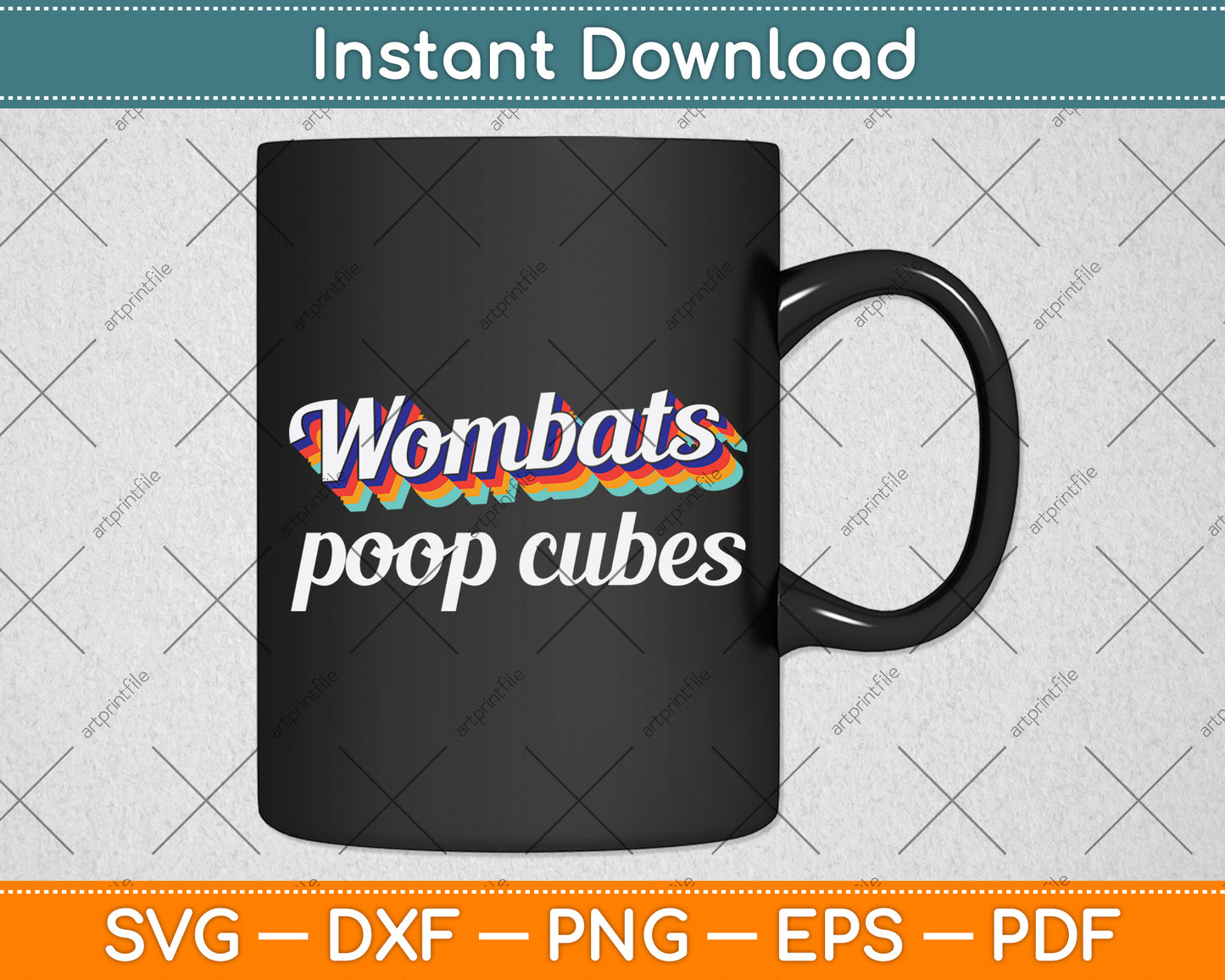 Wombats Poop Cubes Svg Png Dxf Digital Cutting File
