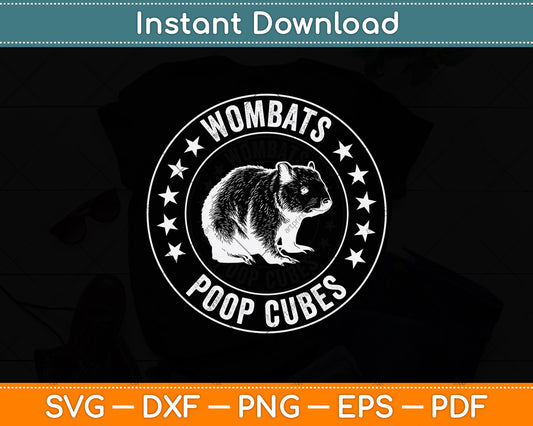 Wombats Poop Cubes Svg Png Dxf Digital Cutting File