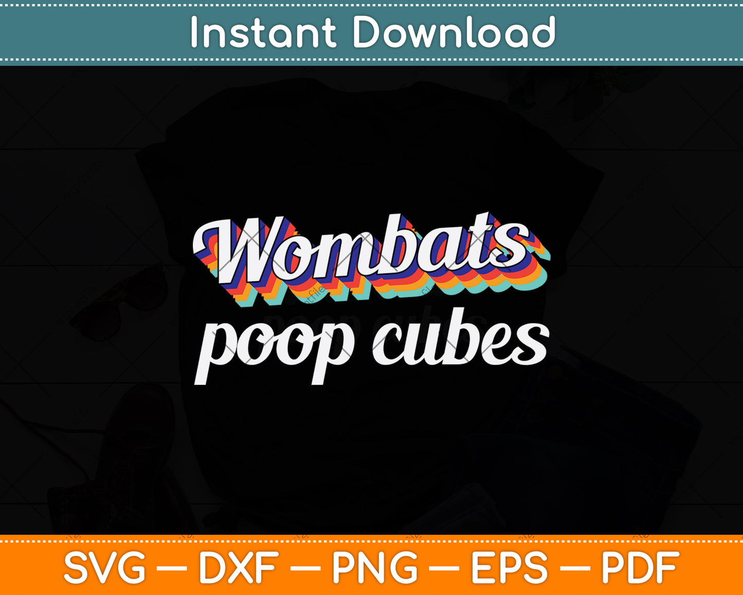 Wombats Poop Cubes Svg Png Dxf Digital Cutting File
