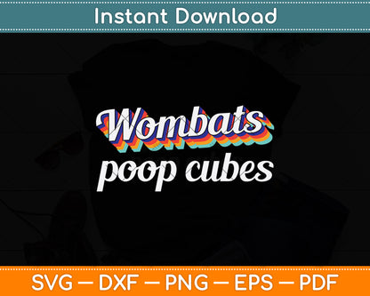 Wombats Poop Cubes Svg Png Dxf Digital Cutting File