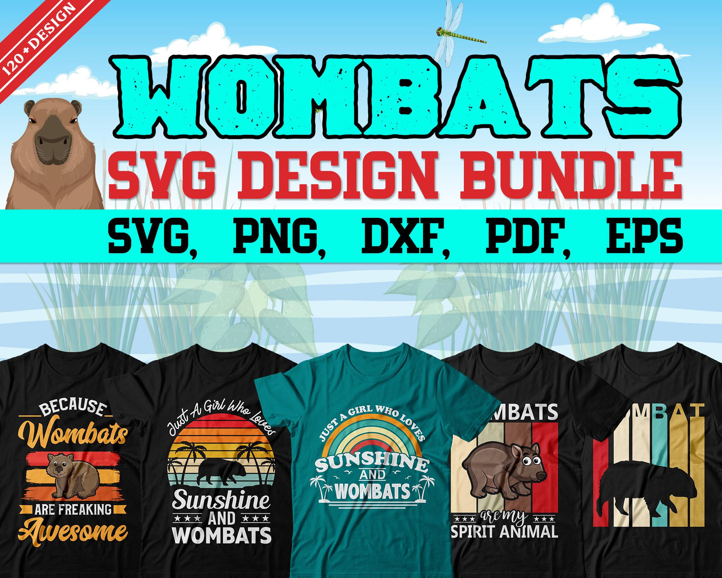 Wombats Svg Design Bundle, Svg Digital Cutting File