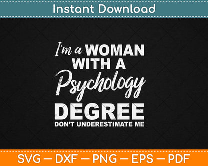 Women's Funny Psychology Degree Graduation Psychologist Svg Digital Cutting File