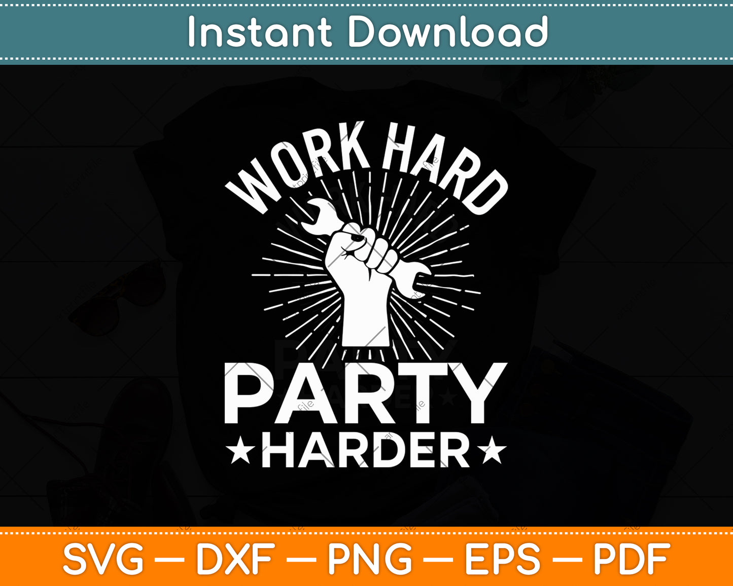 Work Hard Pray Harder Svg Digital Cutting File