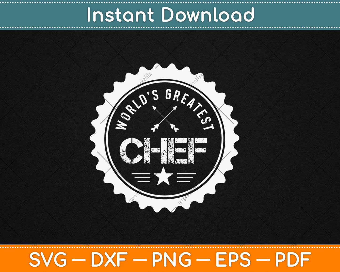 World's Greatest Chef Svg Digital Cutting File