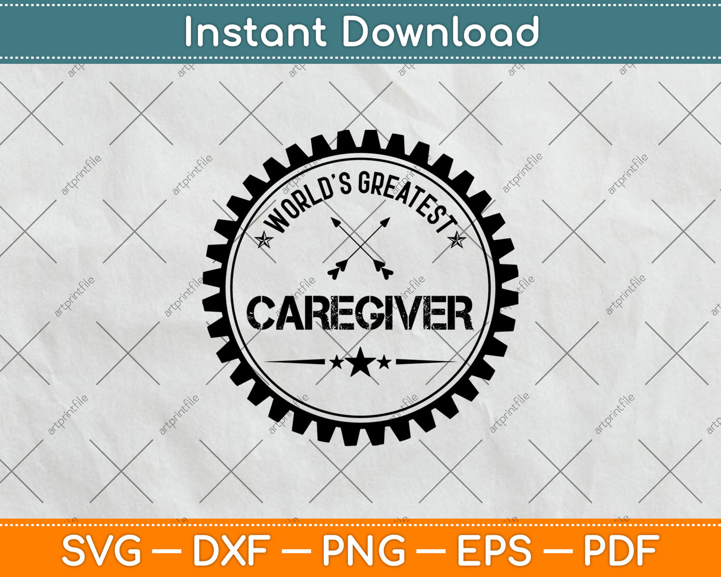 World’s Greatest Caregiver Svg Digital Cutting File