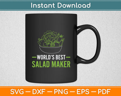 Worlds Best Salad Maker For Your Favorite Vegan Svg Digital Cutting File