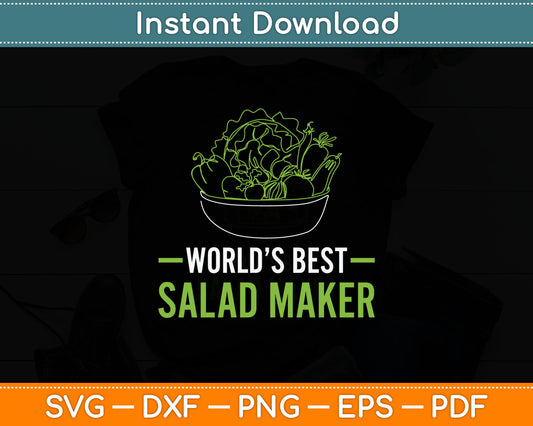 Worlds Best Salad Maker For Your Favorite Vegan Svg Digital Cutting File