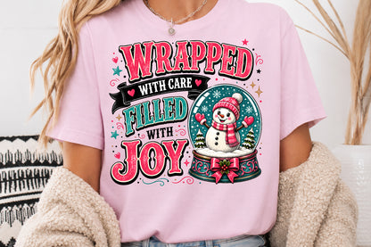 Wrapped With Care Filled With Joy Christmas PNG