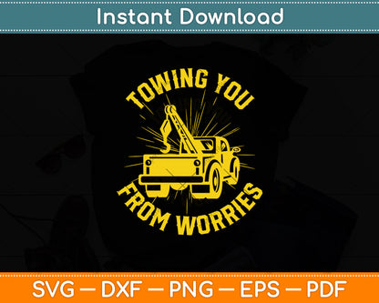 Wrecker Breakdown Recovery - Towing Tow Truck Driver Svg Digital Cutting File