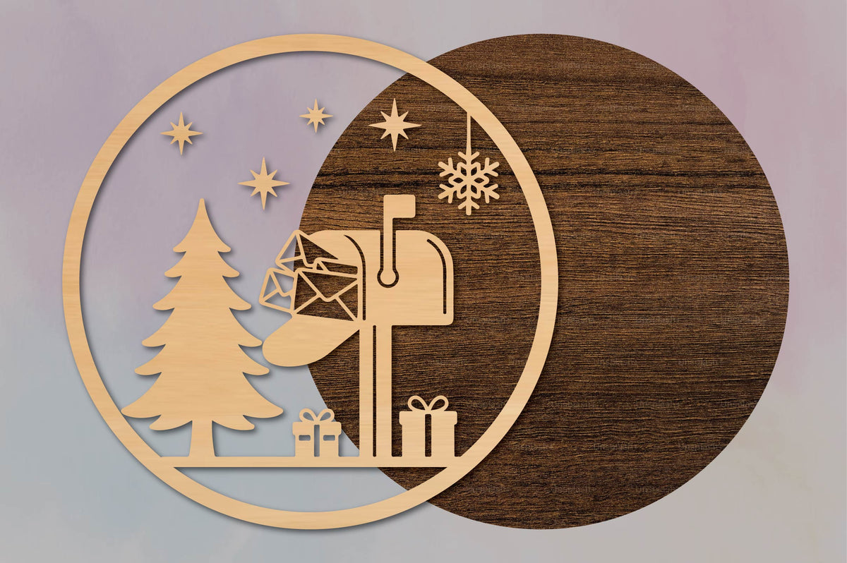 Christmas Mailbox Ornament SVG