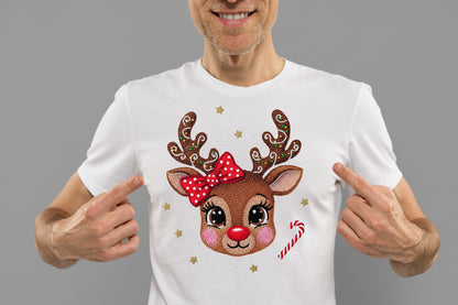 Yarn Crochet Reindeer Christmas PNG