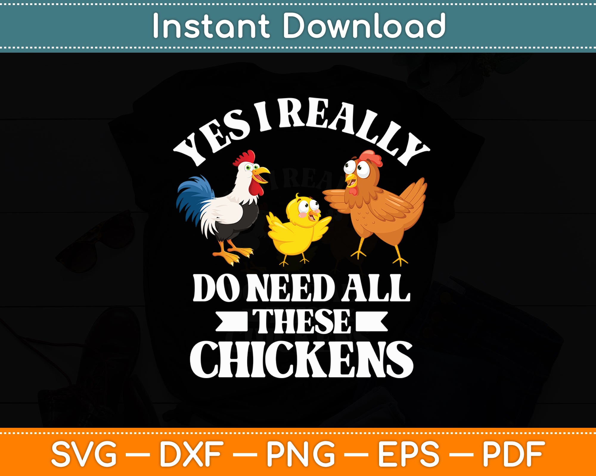 Funny Chicken Lover Mug - Yes I Really Do Need All These Chickens Coffee Cup