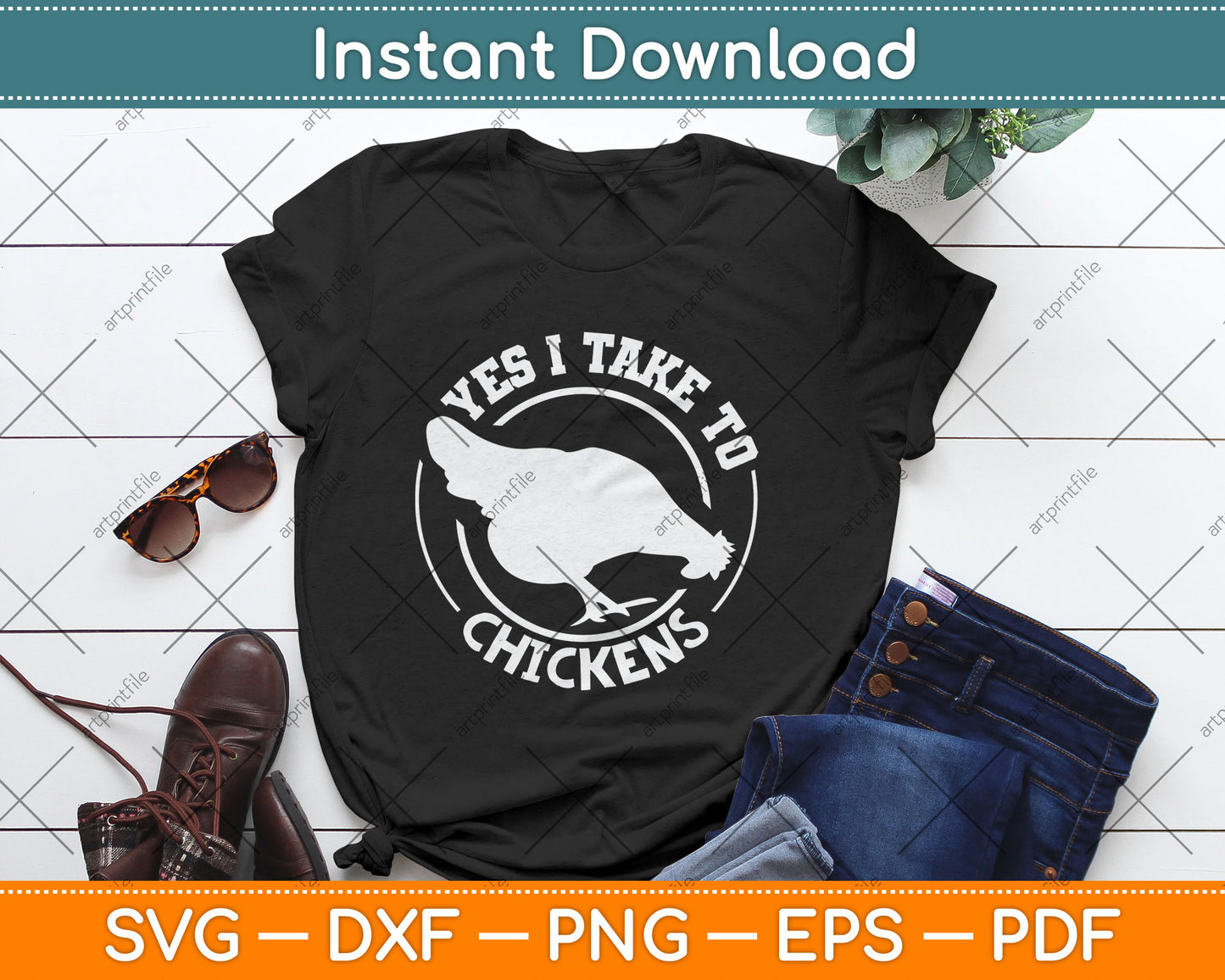 Yes I Take To Chicken Funny Svg Digital Cutting File