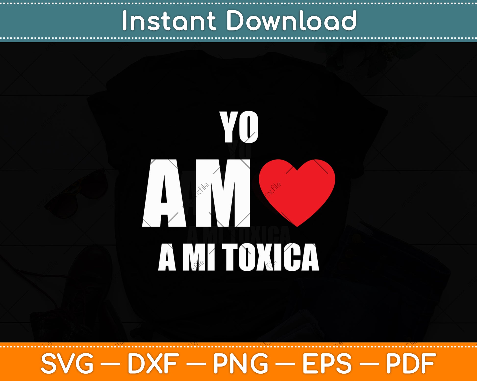 Yo Amo a mi Toxica San Valentin Svg Digital Cutting File