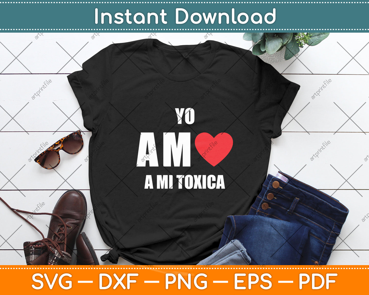 Yo Amo a mi Toxica San Valentin Svg Digital Cutting File