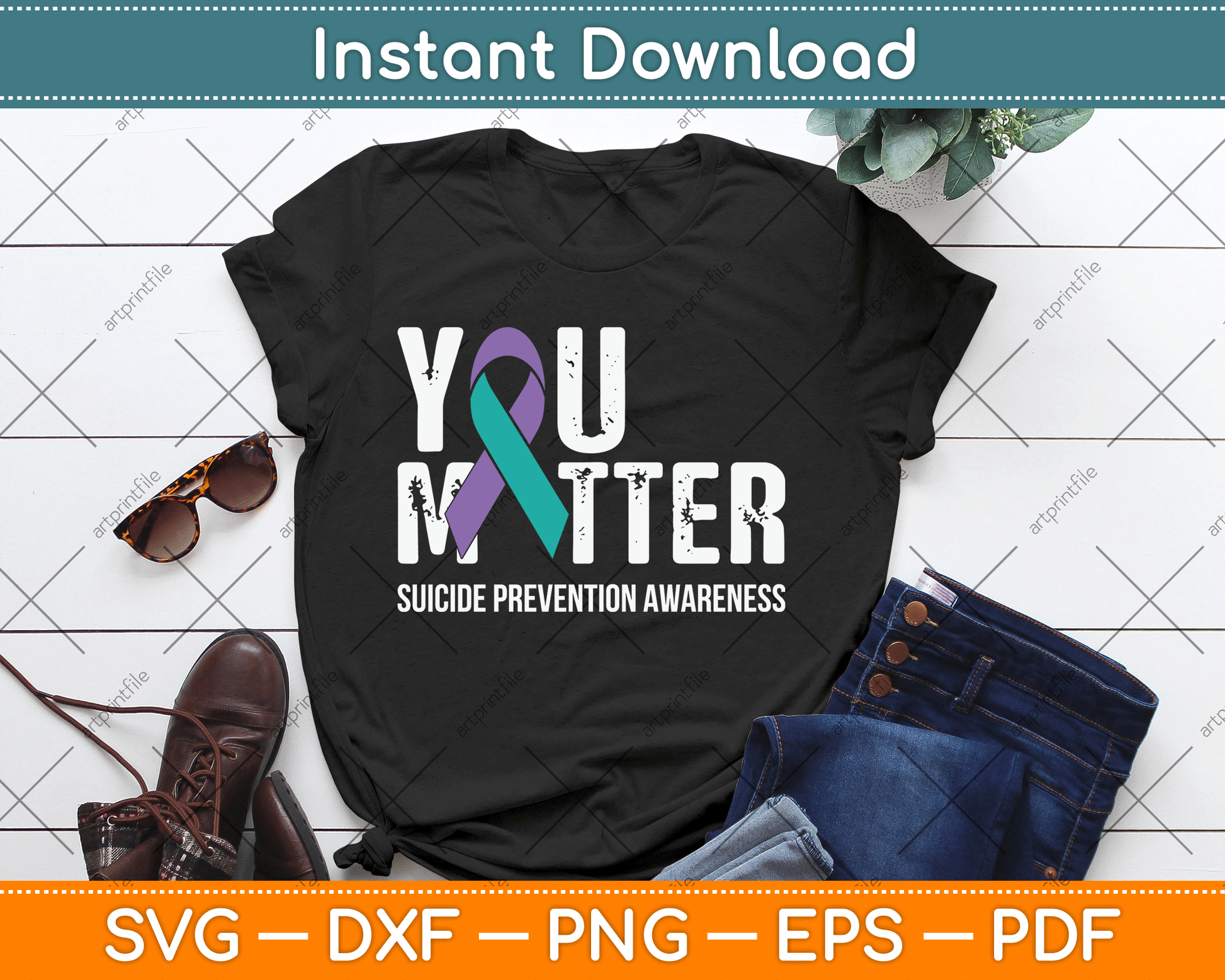 You Matter Suicide Prevention Awareness SVG Digital Cutting File