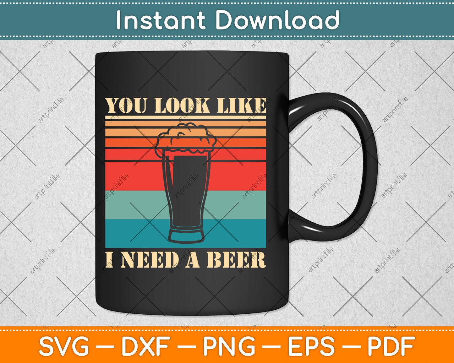 You Look Like I Need A Beer Funny Drinking Svg Digital Cutting File