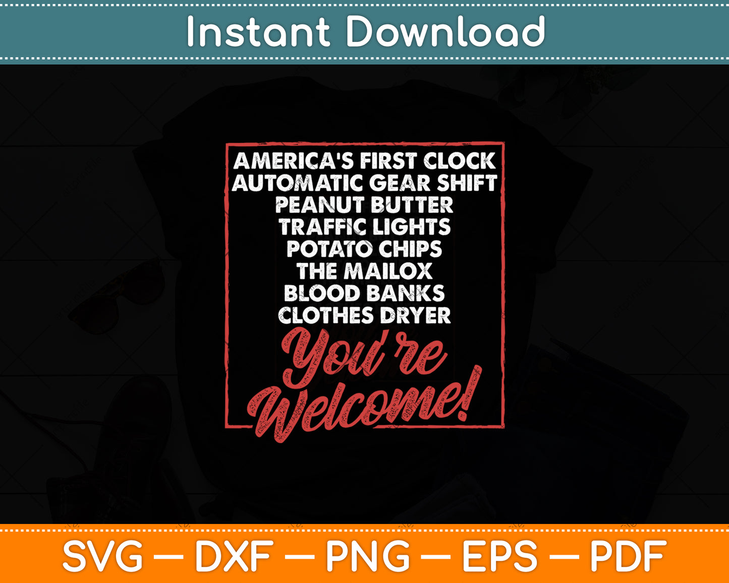 You’re Welcome Black History Month Pride African Inventors Svg Digital Cutting File