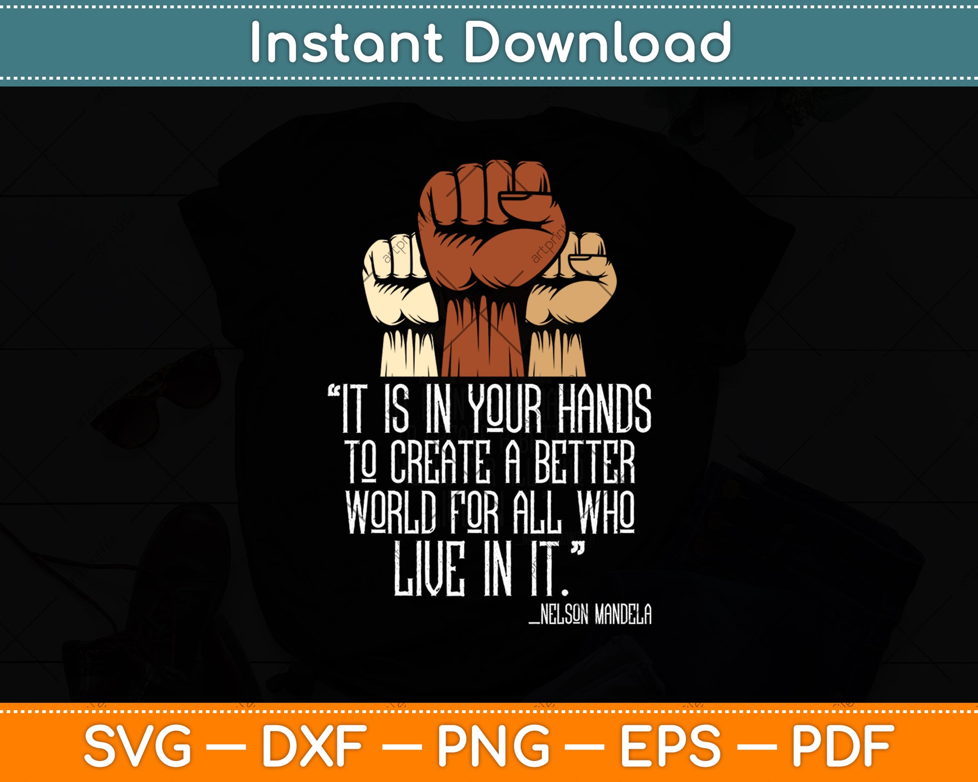 Your Hands Create Better World Black Lives Matter BLM Svg Digital Cutting File