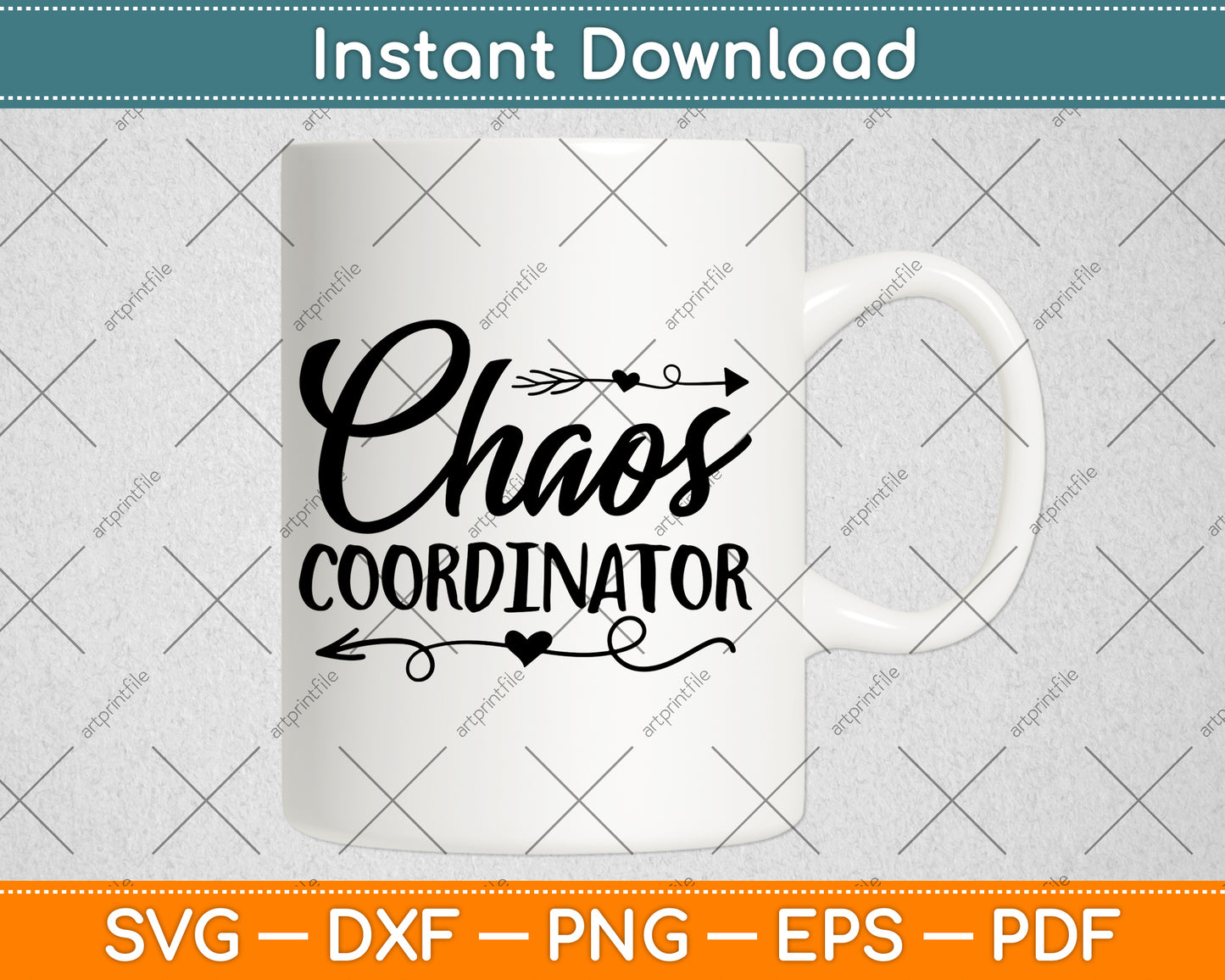 Chaos Coordinator Svg Png Dxf Digital Cutting File