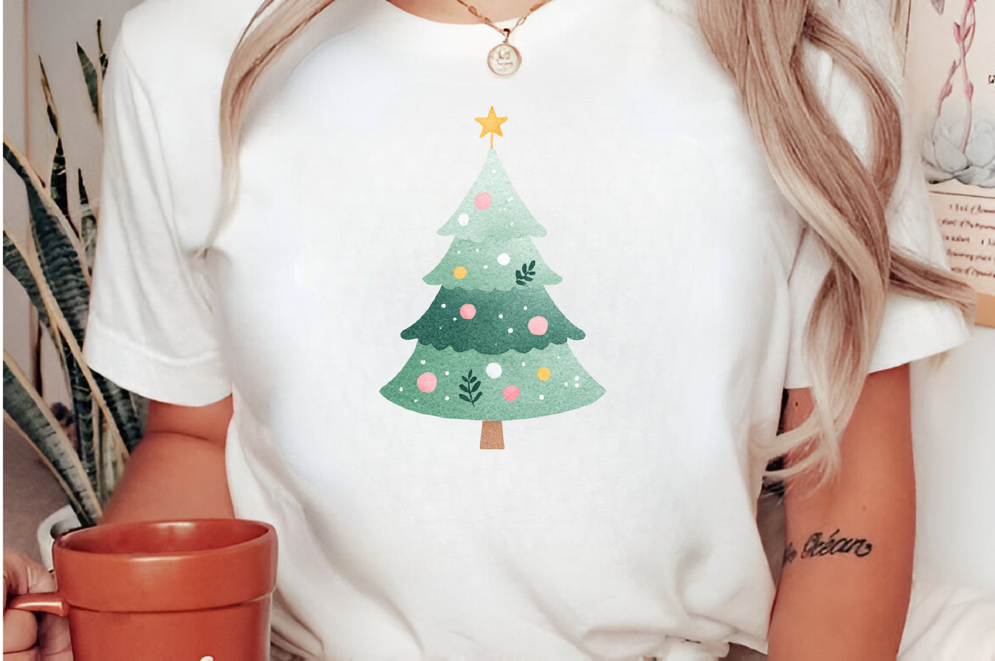 Christmas Doodles Tree Clipart PNG