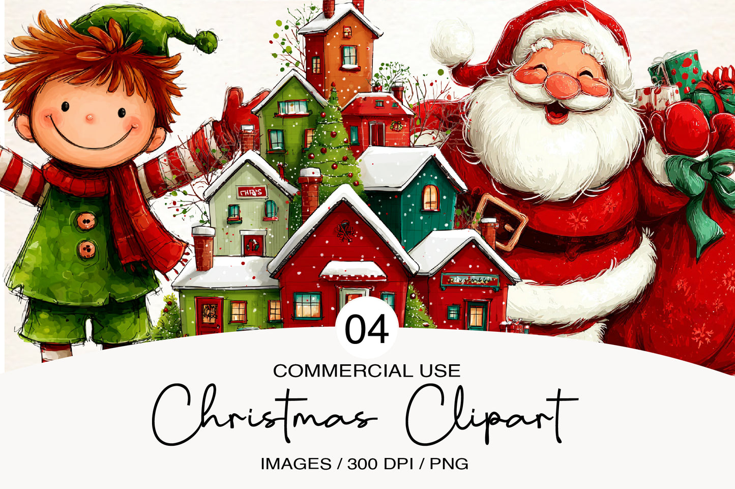 Christmas Clipart PNG Bundle