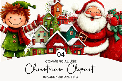 Christmas Clipart PNG Bundle