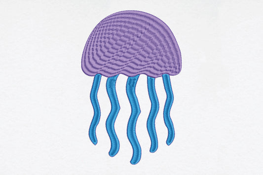 Cute Jellyfish Embroidery Design