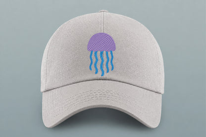 Cute Jellyfish Embroidery Design