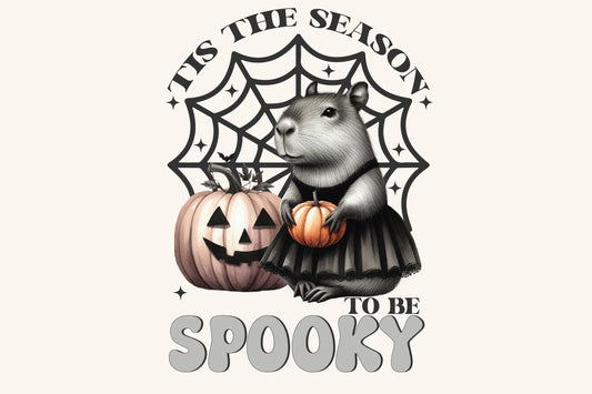 This Season To Be Spooky Capybara Halloween Pumpkin PNG Sublimation
