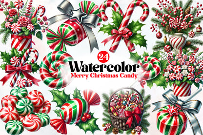 Merry Christmas Candy Sublimation PNG | Sweet Holiday Candy Cane Christmas Design