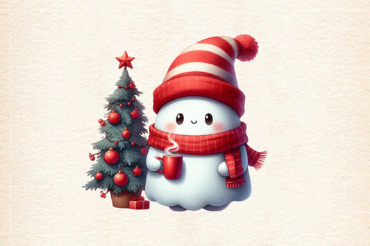 Cute Christmas Snowman PNG Clipart Watercolor Winter Holiday Mug Tree